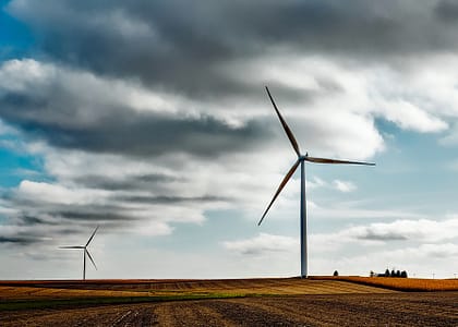 Wind mill generating electricity