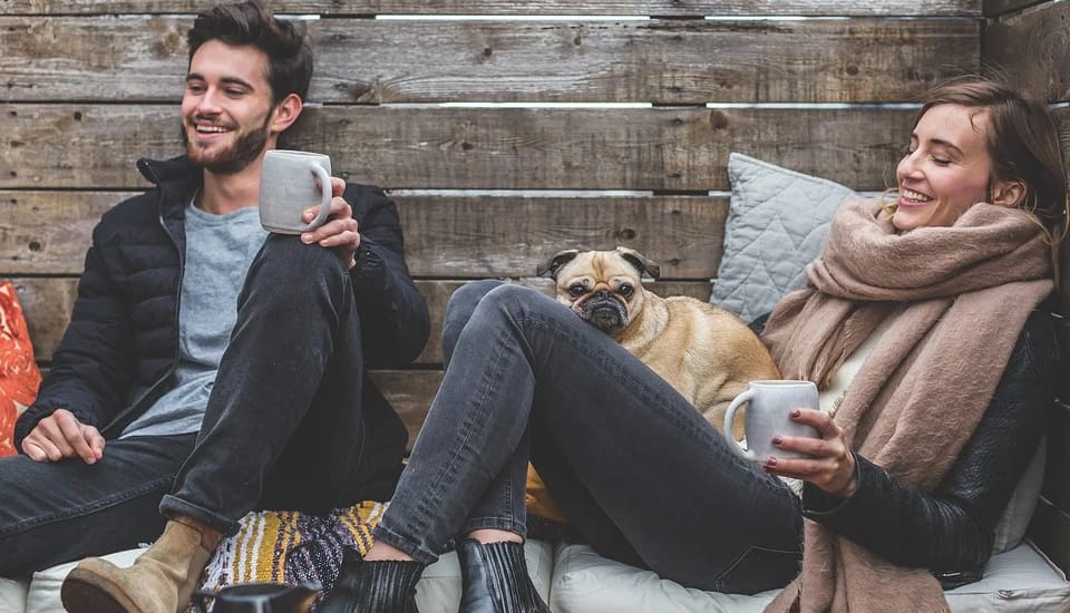 owner with pet